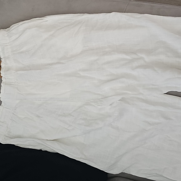 NWT Thread And Supply Women's White Linen Pants - Picture 6 of 8